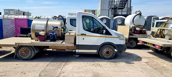 algeco portable toilets vehicle