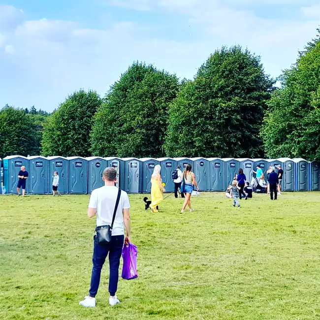 A Star All Solutions toilet hire location in The Midlands festival event toilet hire