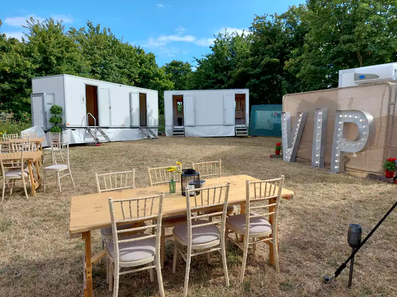 a star all solutions luxury toilet trailer hire vip area luxury toilet trailers in place